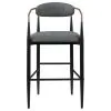 Coaster Fine Furniture 121189 Tina - Fabric Upholstered Bar Chair (Set of 2) - Dark Gray