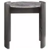 Coaster Fine Furniture 710757 Gladstone - Round Faux Marble Top End Table - Distressed Gray