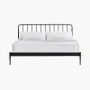 Intercon MB-BR-FRMKNG-MTE-C Metal Beds - Farmhouse King Metal Bed - Matte Black