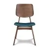 New Classic D1651-20-FGR Oscar - Chair With Cushion (Set of 2) - Walnut / Forest Green