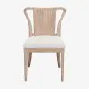 Liberty Furniture 611-C9501S Sheridan Pointe - Shaped Corded Back Side Chair - Vintage Natural