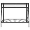 Coaster Fine Furniture 460365BLK Alevera - Metal Twin Over Full Bunk Bed With Ladder - Black