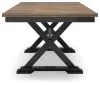Ashley Furniture D634-35 Wildenauer - Rectangular Dining Extension Table - Brown / Black
