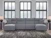 Ashley Furniture 65906S11 Ashley Furniture 65906S11 Modmax II - 4-Piece Power Reclining Sectional With Double Chaise - Salt And Pepper