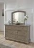 Ashley Furniture B733/31/36/46/77/74/98/92(2) Ashley Furniture B733/31/36/46/77/74/98/92(2) Lettner - 8 Pc. - Dresser, Mirror, Chest, Queen Sleigh Bed with 2 Storage Drawers, 2 Nightstands - Light Gray