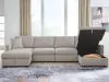 Benchcraft® 68605S62 Benchcraft® 68605S62 ModMax Luxe - 4-Piece Double Storage Chaise Sectional - Flint