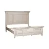 Liberty Furniture 824-BR-KPB Heartland - King Panel Bed - Antique White / Tobacco Tops