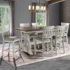 Intercon DK-TA-3676G-RFO-C Drake - Counter Table - Rustic White / French Oak