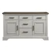 Intercon DK-CA-6218-RFO-C Drake - Sideboard - Rustic White / French Oak