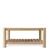 Riverside Furniture 30703 Rosalie - Woven Square Coffee Table - Light Brown
