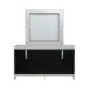 Liberty Furniture 781-BR-DM Reflections - Dresser & Mirror - Pearl White / Rhinestone