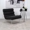 Coaster Fine Furniture 903162 Serreta - Boucle Upholstered Armless Acrylic Chair - Black