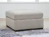 Benchcraft® 6860508 ModMax Luxe - Oversized Accent Ottoman - Flint