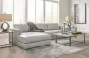 Ashley Furniture 57404S1 Amiata - 2-Piece Sectional With Laf Corner Chaise - Glacier
