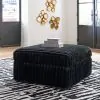 Ashley Furniture 98103/16/34/77/67/08 Ashley Furniture 98103/16/34/77/67/08 Midnight-Madness - 5 Pc. - 4-Piece Sectional With Laf Corner Chaise, Ottoman - Onyx