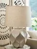 Ashley Furniture L235974 Edselham - Paper Table Lamp - Distressed Cream
