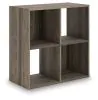 Ashley Furniture EA1104-2X2 Ashley Furniture EA1104-2X2 Shallifer - Four Cube Organizer - Brown