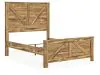 Ashley Furniture PCB1580B2 Maystonna - Queen Crossbuck Panel Bed - Brown