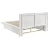 CoasterEssence 202990KE Jessica - Eastern King Platform Bed With Rail Seating - White