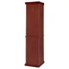CoasterEssence 3393 Appledale - 6-Shelf Corner Curio Display Cabinet - Medium Brown