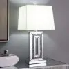 CoasterElevations 923288 Ayelet - Tapered Shade Mirrored Table Lamp - Silver