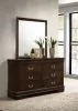 CoasterEveryday 202413M Louis Philippe - 6-Drawer Dresser With Mirror - Cappuccino