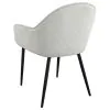 Coaster Fine Furniture 115592 Emma - Fabric Upholstered Dining Arm Chair (Set of 2) - Fog Gray