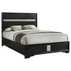 Coaster Fine Furniture 206360KE Miranda - Upholstered Eastern King Panel Bed - Black