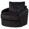 Coaster Fine Furniture 902542 Sarco - Corduroy Upholstered Swivel Accent Arm Chair - Black