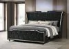 Coaster Fine Furniture 223161KE Lorient - Eastern King LED Upholstered Bed - Black