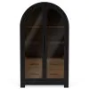 Riverside Furniture 61754 Calhoun - Display Cabinet - Whiskey / Ebony Whiskey Oak