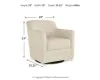 Ashley Furniture A3000325 Ashley Furniture A3000325 Bradney - Swivel Accent Chair - Beige