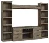 Ashley Furniture EW0446W7 Ashley Furniture EW0446W7 Trinell - 4-Piece Entertainment Center With 60