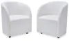 Ashley Furniture D821-02A Rowanbeck - Dining Upholstered Arm Chair (Set of 2) - Ivory