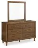 Ashley Furniture B615B1 Lyncott - Dresser And Mirror - Brown