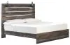 Ashley Furniture B211/31/36/58/56/97 Ashley Furniture B211/31/36/58/56/97 Drystan - 5 Pc. - Dresser, Mirror, King Panel Bed - Brown / Beige