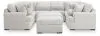 Ashley Furniture PC59106S10 Ashley Furniture PC59106S10 Cuddle Plush - 10-Piece Sectional With 2 Oversized Ottomans - Arctic
