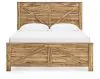 Ashley Furniture PCB1580B6 Ashley Furniture PCB1580B6 Maystonna - King Crossbuck Panel Bed - Brown