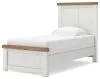 Benchcraft® B4615B2 Savonport - Twin Panel Bed - White / Brown