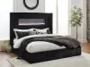 Ashley Furniture PCB620B2 Ashley Furniture PCB620B2 Tayleena - King Upholstered Bed With Fireplace And Wireless Audio - Black