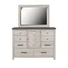 Samuel Lawrence Furniture S466-BR-K6 Riverwood - Bureau Dresser and Mirror