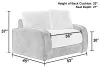 Jackson Furniture Industries 132001-1176/19-2555/01 Snowball - Chair & 1/2 - Taupe