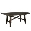 Liberty Furniture 152-CD-7TRS Liberty Furniture 152-CD-7TRS Double Bridge - 7 Piece Trestle Table Set - Dark Chestnut