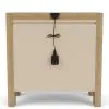 Riverside Furniture 91099 Davie - Wood 3 Drawer Nightstand - Light Brown