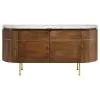 CoasterElevations 105145 Ortega - 4 Door Marble Top Sideboard Buffet Cabinet - Natural