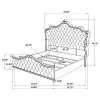 CoasterElevations 223521Q Antonella - Upholstered Queen Panel Bed - Ivory And Camel
