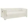CoasterElevations 505391-S4 Chaviano - 4 Piece Upholstered Track Arm Sofa Set - Pearl White