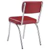 CoasterEveryday 2065-S5R Retro - 5 Piece Oval Dining Table Set - White And Red