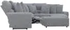 Jackson Furniture Industries 633/66/68/67/628-18 Jackson Furniture Industries 633/66/68/67/628-18 Majesty - 3 Piece Deep Seating Power Reclining Sectional With 1 Castered Cocktail Ottoman - Shark