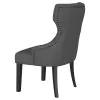 Coaster Fine Furniture 115562 Baney - Fabric Upholstered Dining Side Chair - Gray And Black